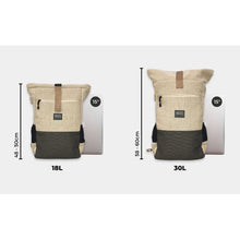 Lade das Bild in den Galerie-Viewer, 8000Kicks Everyday Hanf Rucksack beige/grün
