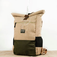 Lade das Bild in den Galerie-Viewer, 8000Kicks Everyday Hanf Rucksack beige/grün