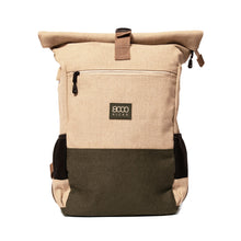 Lade das Bild in den Galerie-Viewer, 8000Kicks Everyday Hanf Rucksack beige/grün