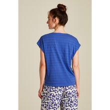 Lade das Bild in den Galerie-Viewer, Tranquillo Ajour Jersey Shirt dazzling blue