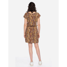 Lade das Bild in den Galerie-Viewer, Ato Berlin EcoVero Kleid 'Milou' yellow/brown