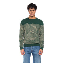 Lade das Bild in den Galerie-Viewer, Ato Berlin Pulli 'Lennox‘ grün/beige