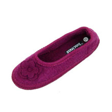 Lade das Bild in den Galerie-Viewer, Bacinas Filzhausschuhe Ballerina orchidee