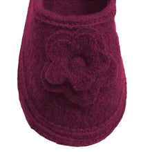 Lade das Bild in den Galerie-Viewer, Bacinas Filzhausschuhe Ballerina orchidee