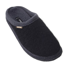 Lade das Bild in den Galerie-Viewer, Bacinas Filzhausschuhe Pantoffel black/grey