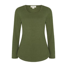 Lade das Bild in den Galerie-Viewer, The Hemp Line Hanf Langarm Shirt khaki