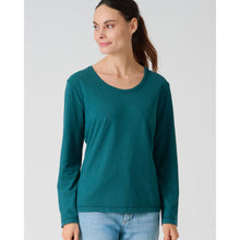 Lade das Bild in den Galerie-Viewer, HempAge Hanf Langarm Shirt teal