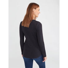 Lade das Bild in den Galerie-Viewer, The Hemp Line Hanf Langarm Shirt schwarz