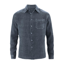 Lade das Bild in den Galerie-Viewer, HempAge 100% Hanf Langarmhemd dark