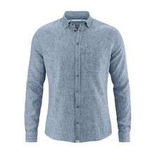 Lade das Bild in den Galerie-Viewer, HempAge Hanf Langarmhemd smoke