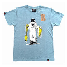 Lade das Bild in den Galerie-Viewer, THTC Hanf T-Shirt The Rescue hellblau
