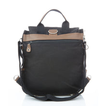 Lade das Bild in den Galerie-Viewer, PURE Hanf Schultertasche mit Vordertaschen schwarz