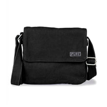 Lade das Bild in den Galerie-Viewer, PURE Hanf Umhängetasche schwarz