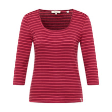 Lade das Bild in den Galerie-Viewer, Tranquillo Tencel Jersey Shirt ‚Loolly‘ stripes red