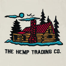 Lade das Bild in den Galerie-Viewer, THTC Hanf T-Shirt Mountain LIfe Stickerei natur