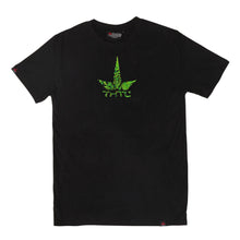 Lade das Bild in den Galerie-Viewer, THTC Hanf T-Shirt Oberon Leaf Stickerei schwarz