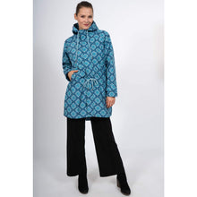 Lade das Bild in den Galerie-Viewer, Chapati Regenmantel Rainy blue tiles