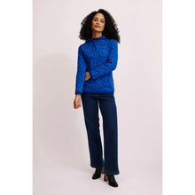 Lade das Bild in den Galerie-Viewer, Tranquillo Jacquard Pullover blue paisley