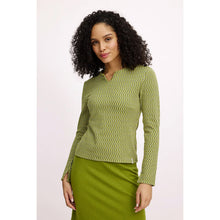 Lade das Bild in den Galerie-Viewer, Tranquillo Langarm Shirt 'Retro‘ seaweed