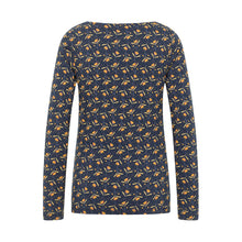 Lade das Bild in den Galerie-Viewer, Tranquillo Jersey Shirt mit Wasserfallausschnitt garland