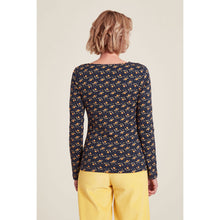 Lade das Bild in den Galerie-Viewer, Tranquillo Jersey Shirt mit Wasserfallausschnitt garland