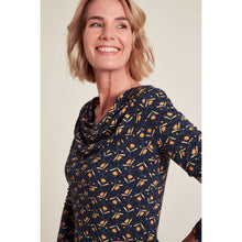 Lade das Bild in den Galerie-Viewer, Tranquillo Jersey Shirt mit Wasserfallausschnitt garland