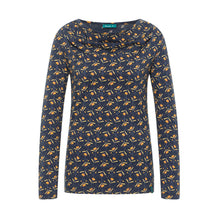 Lade das Bild in den Galerie-Viewer, Tranquillo Jersey Shirt mit Wasserfallausschnitt garland