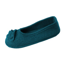Lade das Bild in den Galerie-Viewer, Bacinas Filzhausschuhe Ballerina petrol