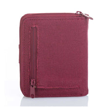Lade das Bild in den Galerie-Viewer, PURE Hanf Reißverschluss Börse bordeaux