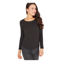 Lade das Bild in den Galerie-Viewer, The Hemp Line Hanf Langarm Shirt schwarz