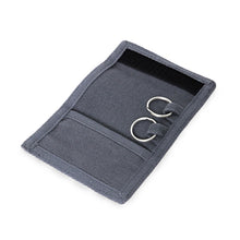 Lade das Bild in den Galerie-Viewer, PURE Hanf Schlüsseletui mit Klettverschluss grau