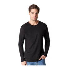 Lade das Bild in den Galerie-Viewer, The Hemp Line Hanf Langarm Shirt schwarz