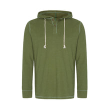 Lade das Bild in den Galerie-Viewer, The Hemp Line Hanf Kapuzen Shirt khaki