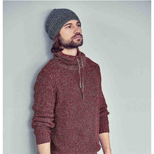Lade das Bild in den Galerie-Viewer, HempAge Hanf Strickmütze navy-grey