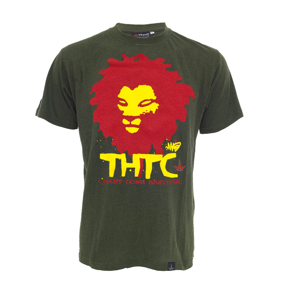 THTC Hanf T-Shirt Chant Down Babylon grün