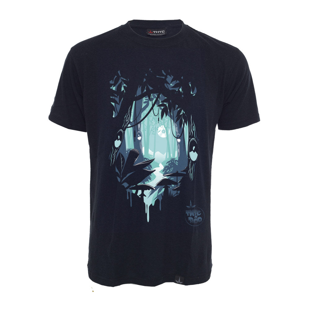 THTC Hanf T-Shirt Deep Forest schwarz