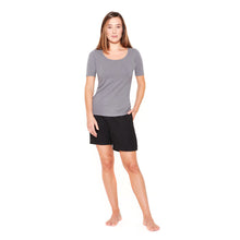 Lade das Bild in den Galerie-Viewer, The Hemp Line Unisex 100% Hanf Freizeit Shorts schwarz
