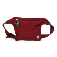 Lade das Bild in den Galerie-Viewer, PURE Hanf Gürteltasche bordeaux