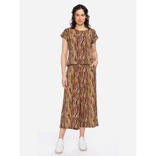 Lade das Bild in den Galerie-Viewer, Ato Berlin EcoVero Shirt 'Leo'  yellow/brown
