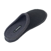 Lade das Bild in den Galerie-Viewer, Bacinas Filzhausschuhe Pantoffel black/grey
