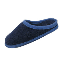 Lade das Bild in den Galerie-Viewer, Bacinas Filzhausschuhe Pantoffel jeans/blau
