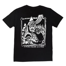 Lade das Bild in den Galerie-Viewer, THTC Backprint Hanf T-Shirt Back 2 The Real schwarz
