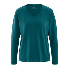 Lade das Bild in den Galerie-Viewer, HempAge Hanf Langarm Shirt teal
