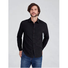 Lade das Bild in den Galerie-Viewer, The Hemp Line Hanf Langarmhemd schwarz
