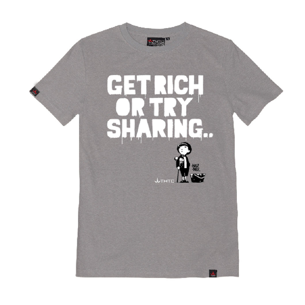 THTC Hanf T-Shirt Get Rich grau