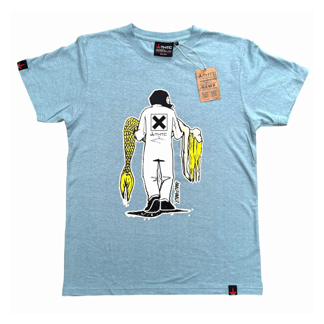 THTC Hanf T-Shirt The Rescue hellblau