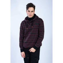 Lade das Bild in den Galerie-Viewer, Chapati Jacquard Hoodie burg rombus
