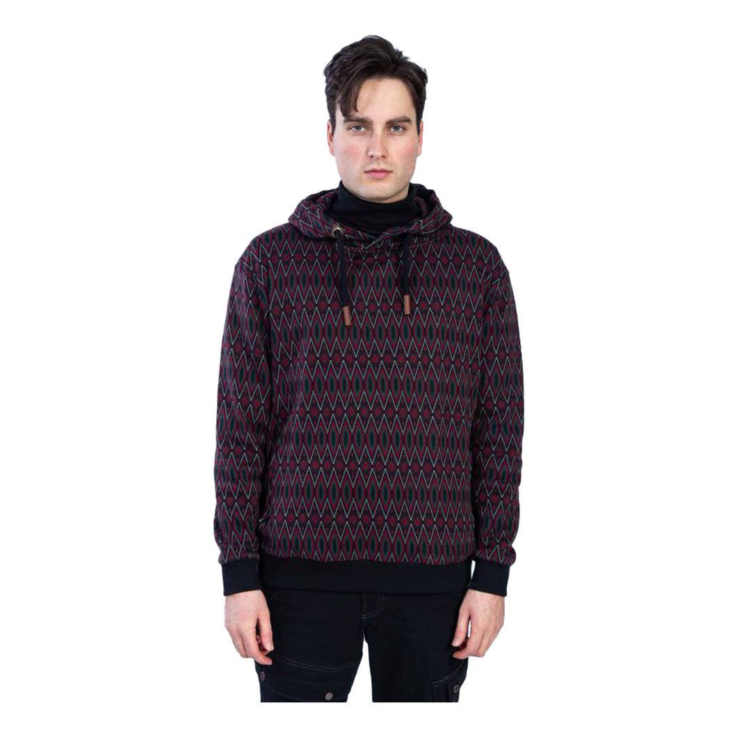 Chapati Jacquard Hoodie burg rombus