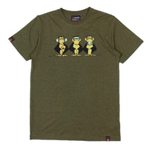 Lade das Bild in den Galerie-Viewer, THTC Hanf T-Shirt See No Evil khaki
