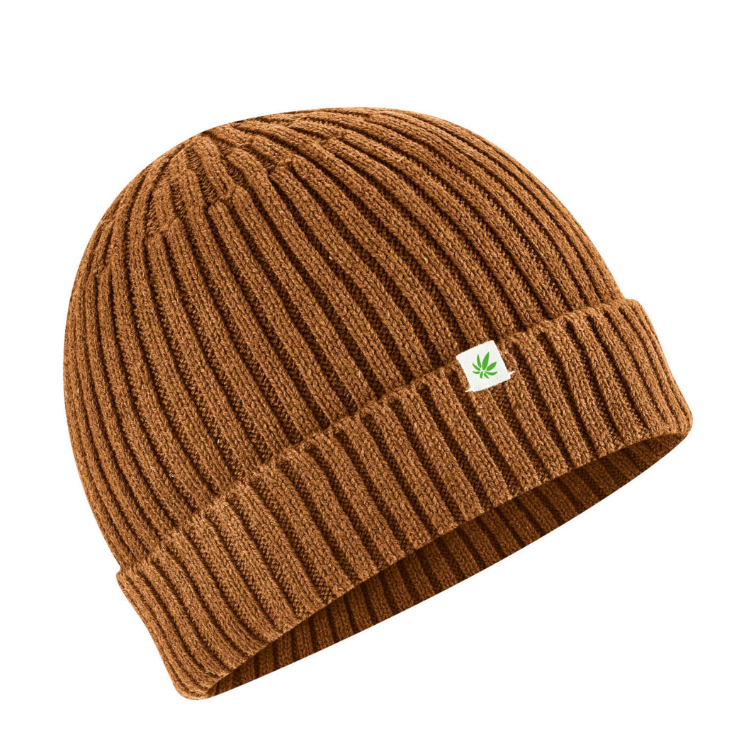 HempAge Hanf Strickmütze almond